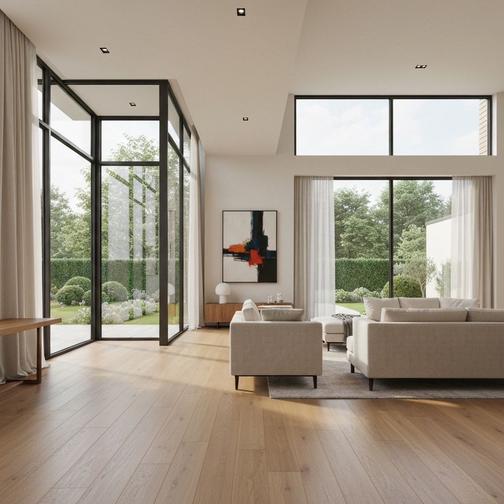 Modern Living Room Windows